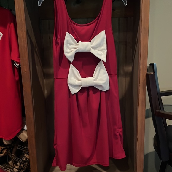 NWOT Medium A line maroon dress - Picture 4 of 7